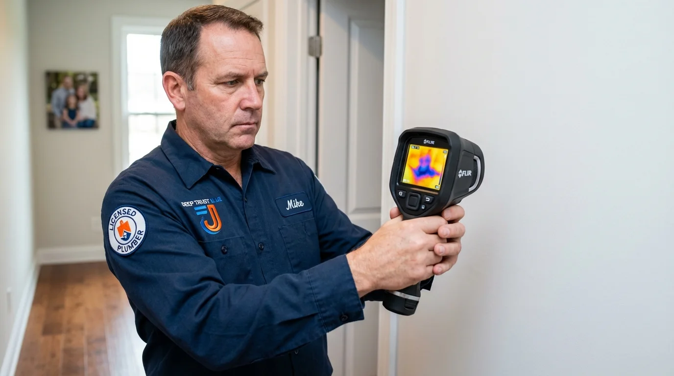 Thermal imaging leak detection by Johns Plumbing LLC in Walker